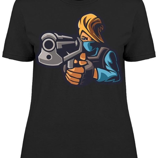 Detective Blue E Sports Tee Women's -Image by Shutterstock