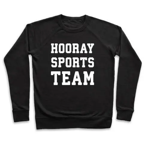 HOORAY SPORTS TEAM CREWNECK SWEATSHIRT